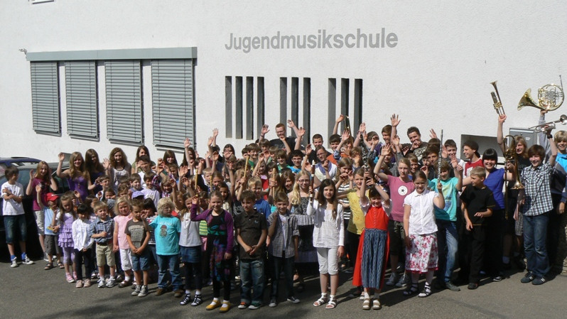 Die Schüler der Musikschule Erlenbach